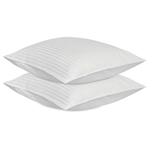 Набор наволочек из страйп-сатина из коллекции essential, 70х70 см