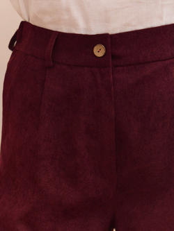 Брюки палаццо вельветовые