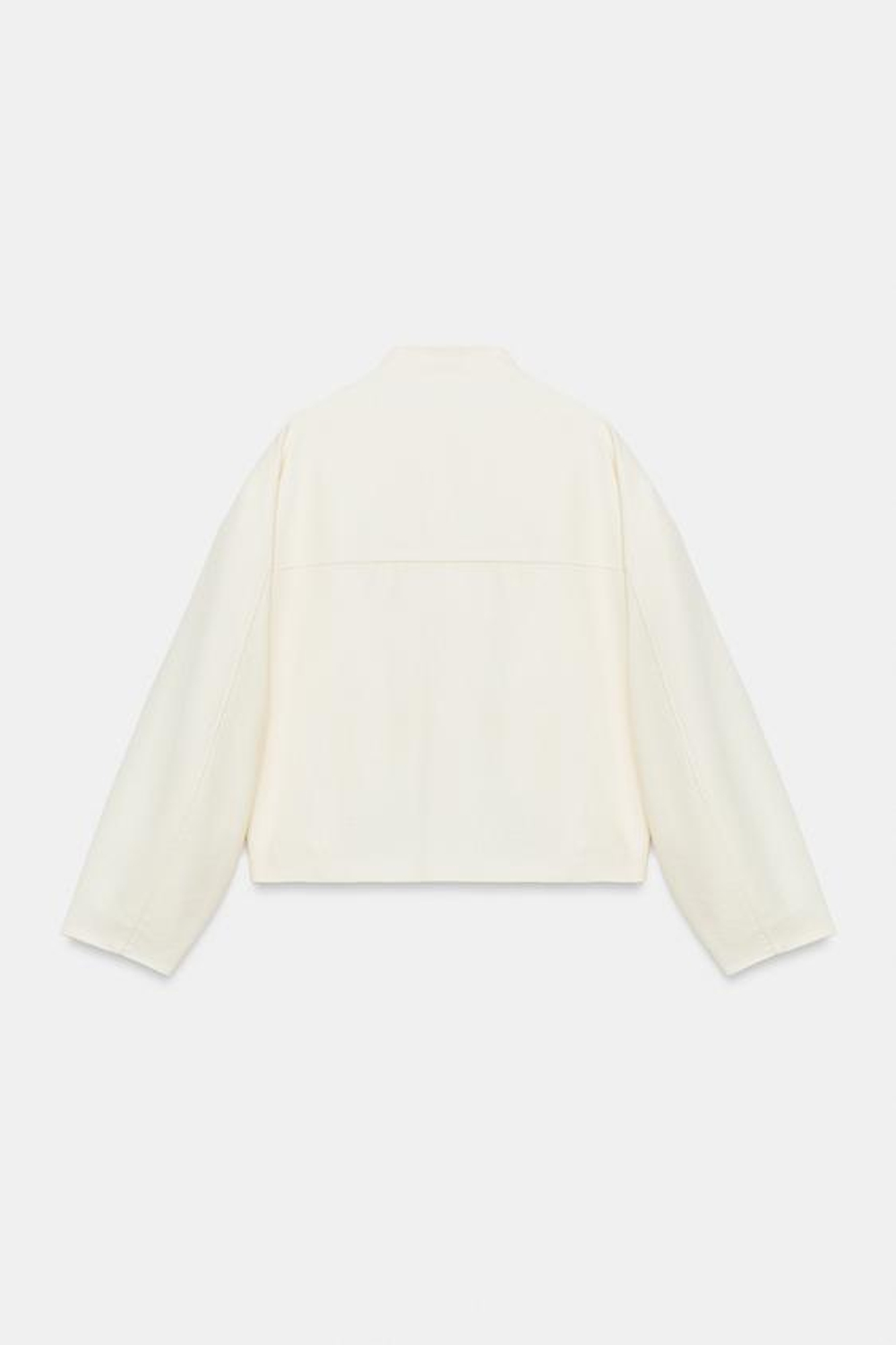 ZARA КУРТКА ИЗ ЛЬНА С ЗАСТЕЖКАМИ-ТОГГЛ, ЭКРЮ