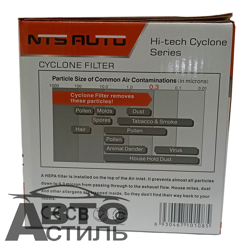 Пылесос NTS-AUTO  150Вт 12В 4насадки VC-7006