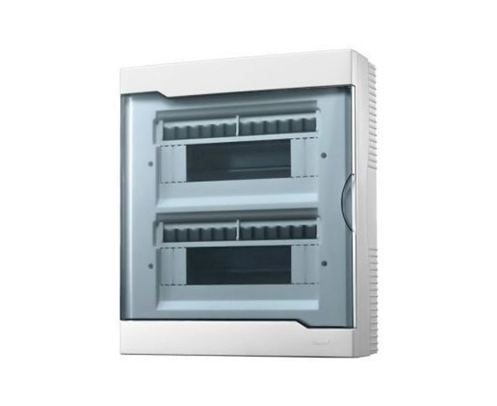 Бокс с прозрачной крышкой ЩРН-П-24 для наружной уст 24-х модульных устройств