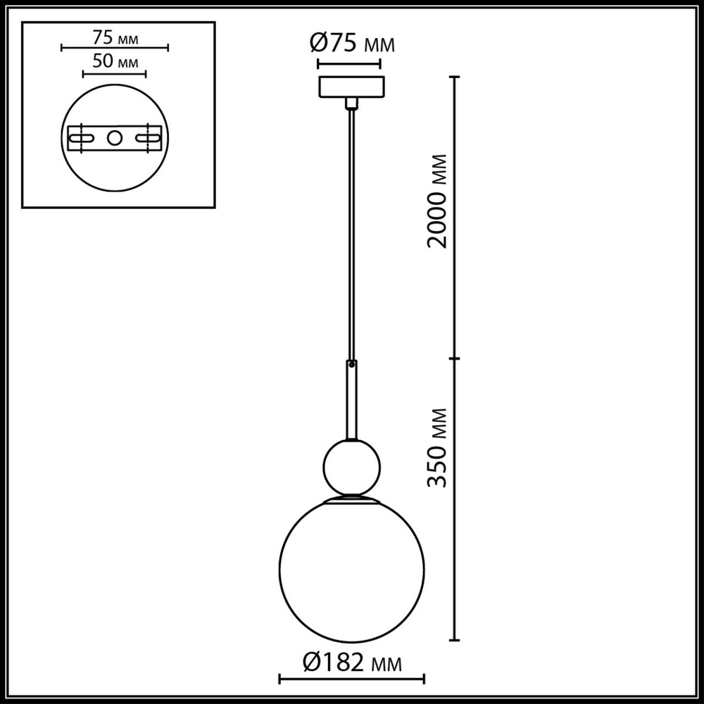 4361/1A ODL Подвесной светильник IP20 E14 40Вт 220-240V LOLLA