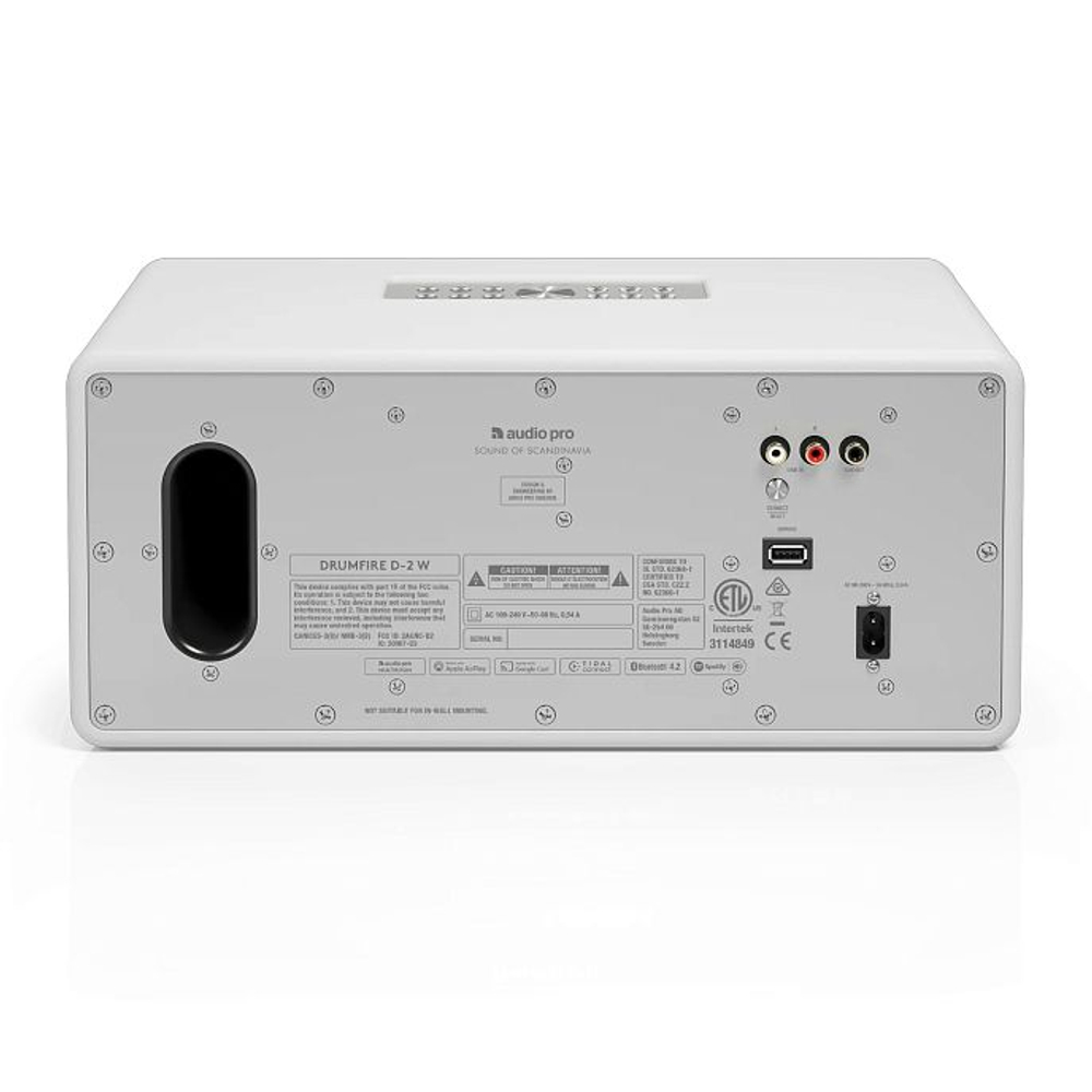 Беспроводная колонка AUDIO PRO Drumfire D-2 W White, акустическая система для ТВ, Bluetooth 4.2