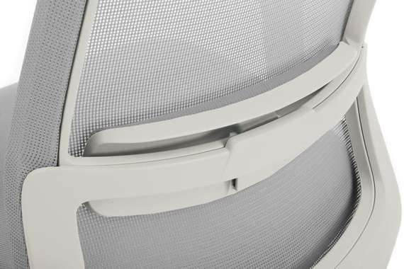 Кресло Work W-218C WHITE Светло-серый