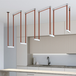 DK5570-WB Cветильник для трека-ремня Belty, серия Grill, со светодиодом, L323*W40*H45мм, 48V DC, 12W, RA90, 24°, 4000K, IP20, белый с черным, алюминий