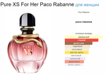 Paco Rabanne Pure XS For Her 80 ml  (duty free парфюмерия)