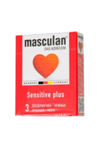 Masculan Sensitive Plus - презервативы из гладкого розового латекса