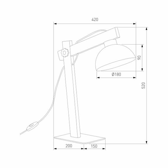 Настольная лампа TK Lighting 5347 Oslo