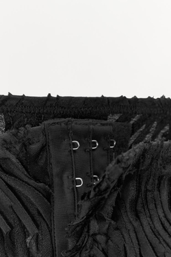 ZARA ТОП-КОРСЕТ СТРУКТУРНЫЙ LIMITED EDITION, ЧЕРНЫЙ