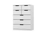 Комод NORDLI 15 (МДФ) Белый DM635-6 60*45*110 см, Белый   Фиеста