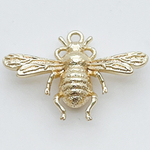 Подвеска Пчела, цвет золото, размер 18*25 мм, цена за 1 шт