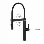Смеситель для кухни WasserKraft A8867 сенсорный, черный Soft-touch