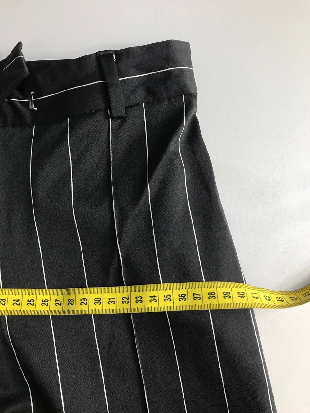 Брюки Hip-Hugger в крупную полоску, визуально 42 размер