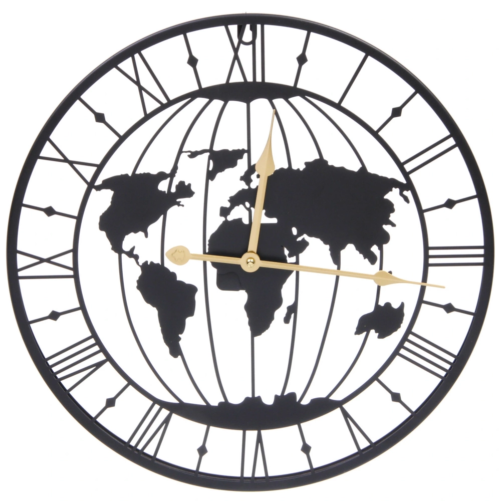 Часы настенные «LOFT HOME « 40см, карта мира