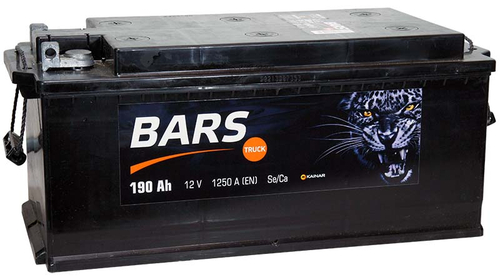 Аккумулятор 6СТ-190 А.ч., п.п., L+, Bars B13