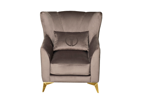 Кресло Siena велюр серый Триумф17 83*82*93мм