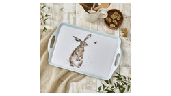 Поднос с ручками 48х29.5см Pimpernel Забавная фауна Зайка и пчела