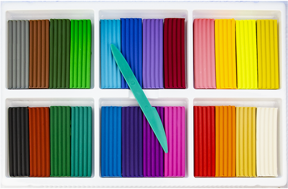 Пластилин классический 24 цв. "Аниме" (Луч)