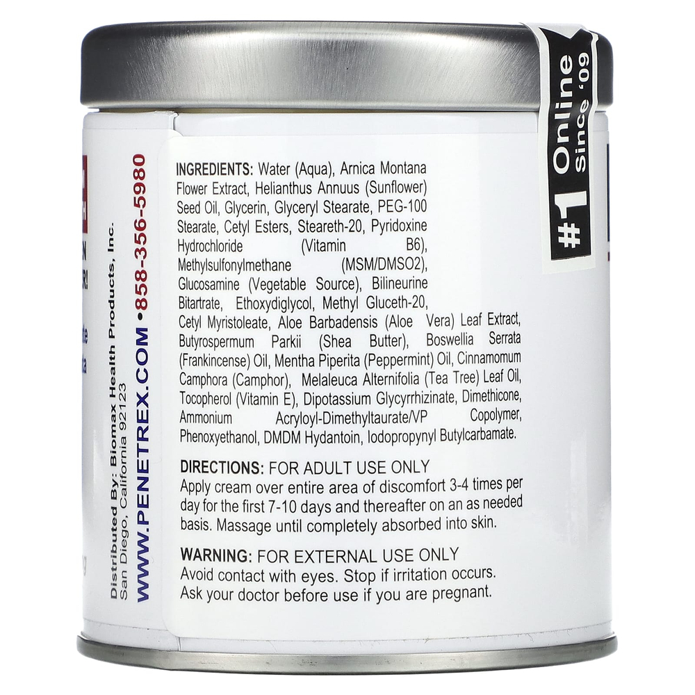 Penetrex, улучшенный концентрат интенсивного действия, успокаивающий и восстанавливающий крем, 57 г (2 унции)