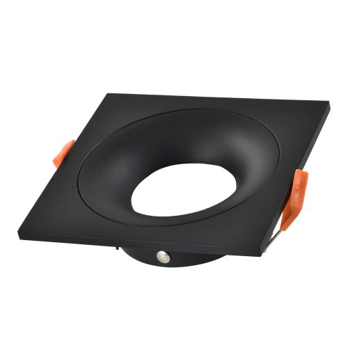 Светильник встраиваемый, черный, Встраиваемые светильники, GU10, 50