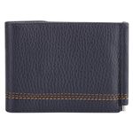 Зажим для купюр FABULA "Brooklyn", натуральная кожа, контрастная отстрочка, 86х126 мм, синий, Z.12.BR