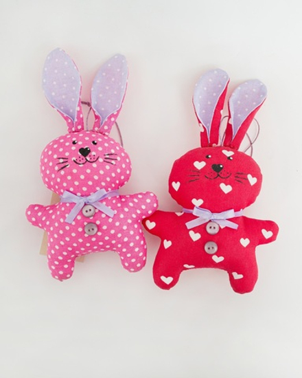 Мягкая игрушка ручной работы "Зайка"