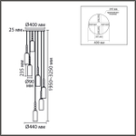 8270/7A NEOCLASSI LN26 154 хром/белый, металл/стекло Люстра каскадная Е14 7*40W 220V TRACY