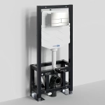 Инсталляция для унитаза WasserKraft Dill 61TLT.010.ME.BN04 с кнопкой никель