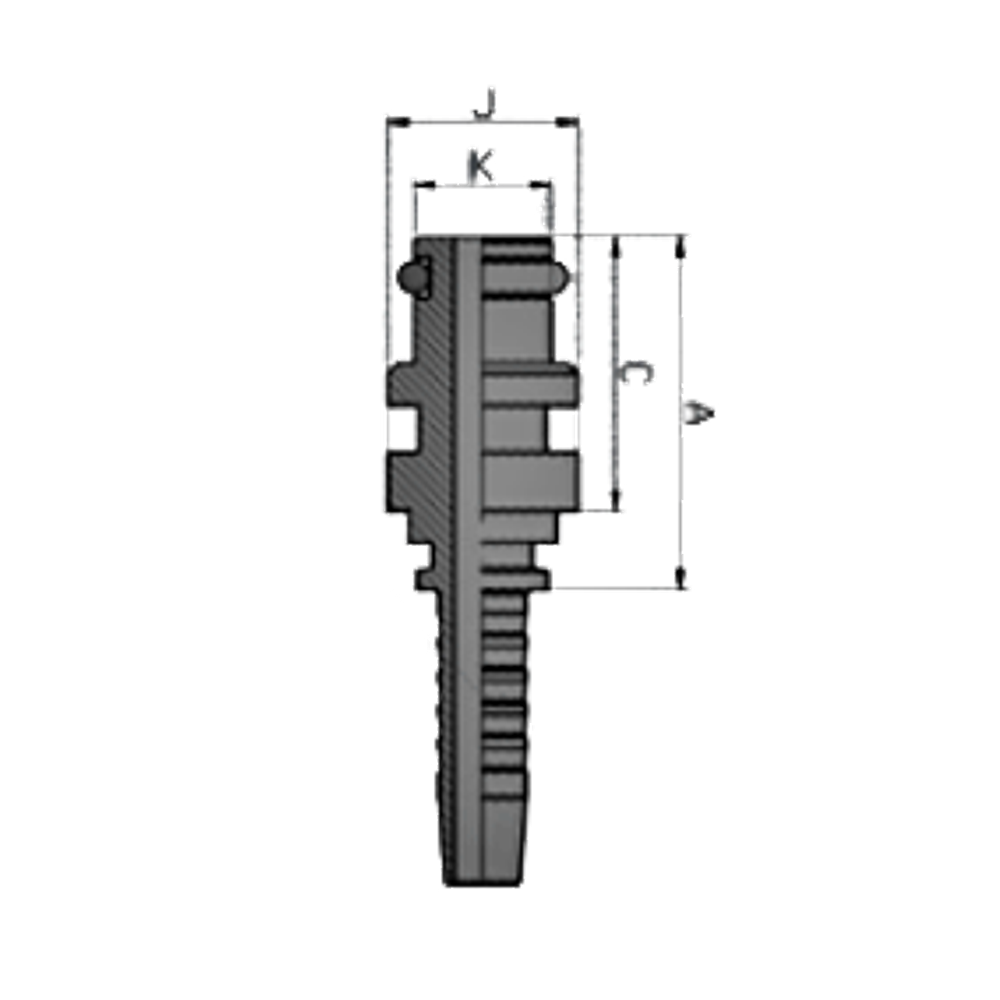 Фитинг DN 06 Staplelock SAE J1467 d=9.9 STECK 15