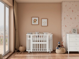 Кроватка детская Incanto Lunna Sonata (белый/белый) маятник поперечный