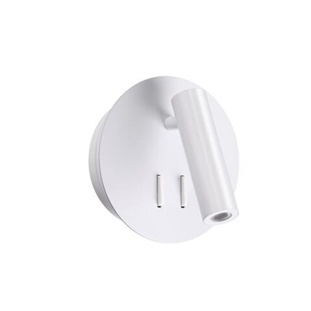 3912/9WL HIGHTECH ODL20 471 бел/металл Наст-й свет-к с лампой д/чтения с выкл LED 9W 3000K 220V BEAM
