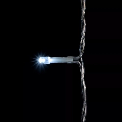 Светодиодный занавес 2*2 м., 400 белых LED ламп, облегченный, прозрачный провод ПВХ, LTC (PCL400NOT-10-2W)