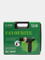 Акк. дрель-шуруповёрт FAVOURITE DC 12MF 12В, 2Ач, 22Нм Li-ion съём.патрон (101121312)