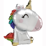 Шар Фольгированный Единорог Малыш сатин (Белый)