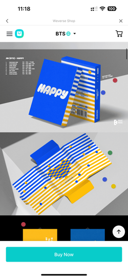 Альбом Jin - Solo Album 'Happy' (Weverse Albums ver.)