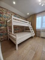 Кровать двухъярусная с наклонной лестницей Адель