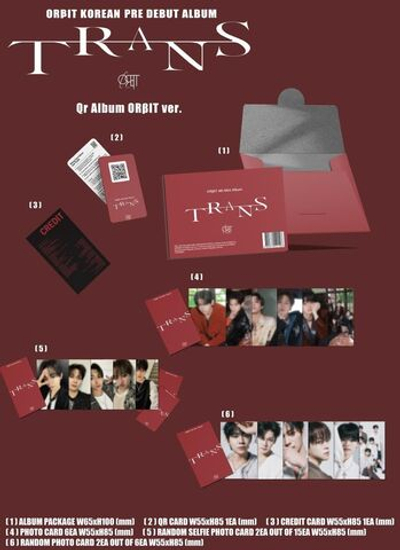 (ПРЕДЗАКАЗ) Альбом OR IT - TRANS KOREAN Pre DEBUT Album QR 2 Version SET