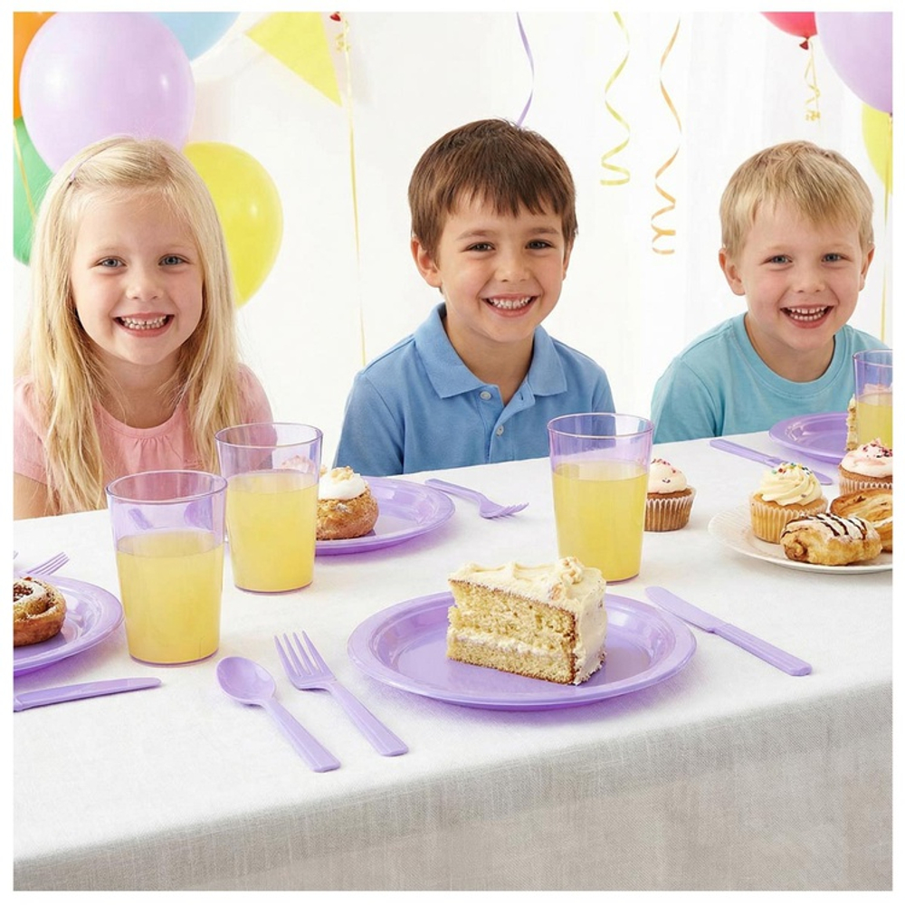 Столовые приборы в лавандовом цвете, 24 шт