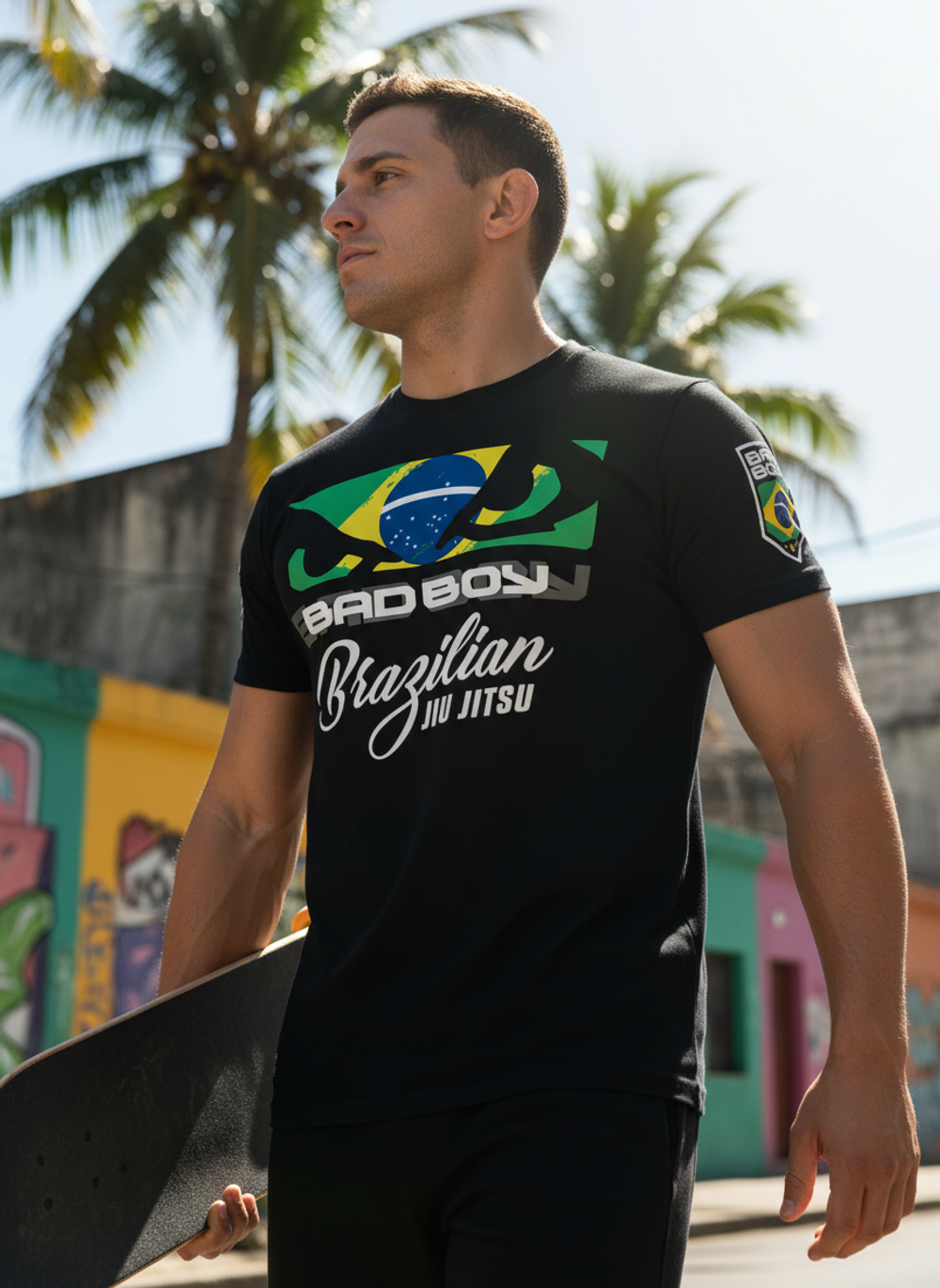 Футболка Bad Boy World BJJ черная