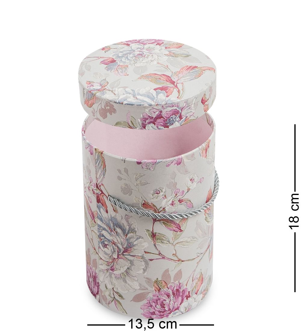 WG-78/1-A Коробка подарочная «Цилиндр» цв.серый