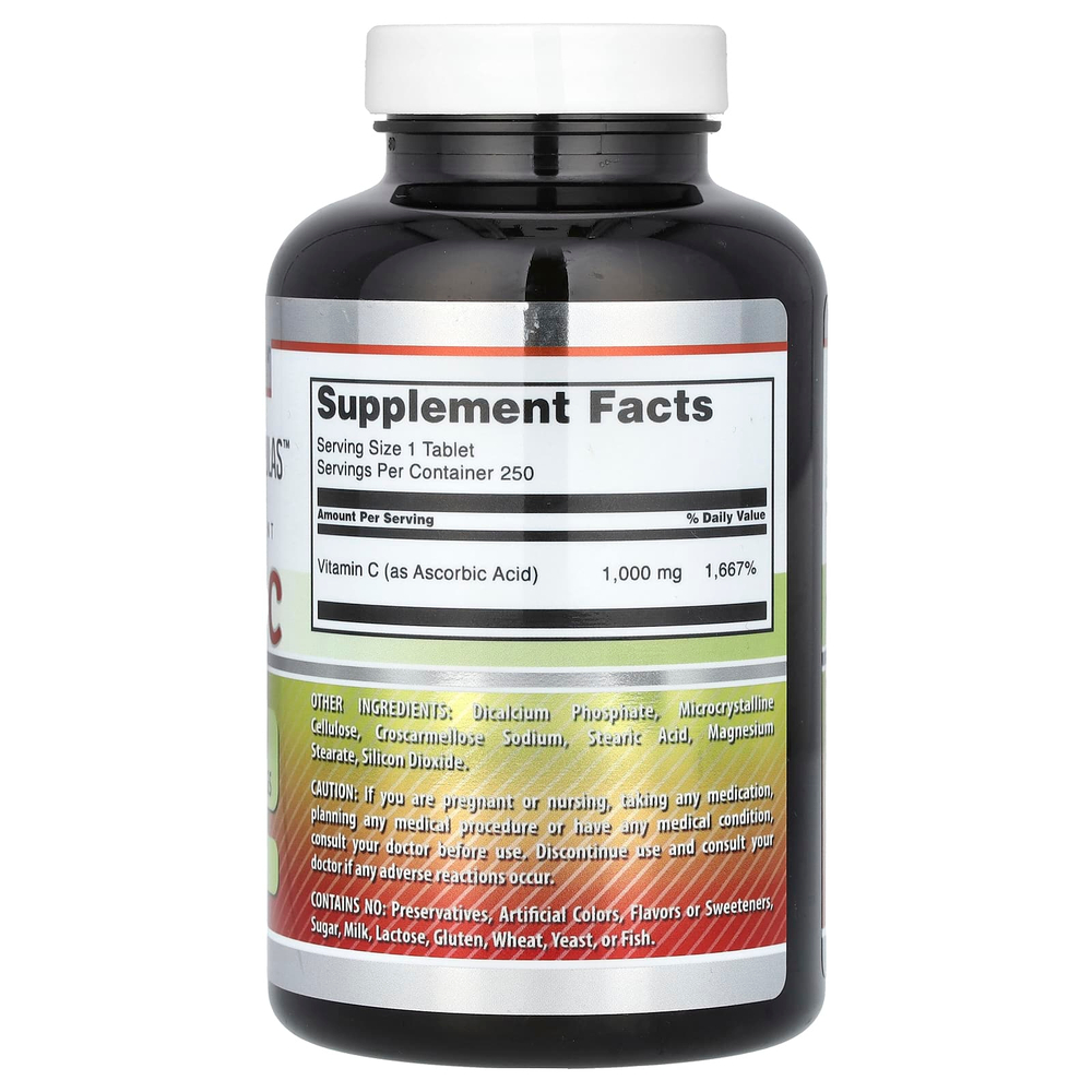 Amazing Nutrition, Витамин C, 1000 мг, 250 таблеток