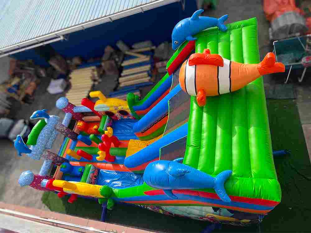 Коммерческий надувной батут «Океания» 10*5*6 м