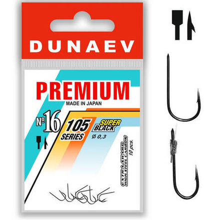 Крючок Dunaev Premium 105 #16 (упак. 10 шт)