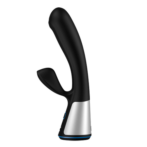 Черный интерактивный вибратор-кролик Kiiroo OhMiBod Fuse Vibrator Rabbit Black