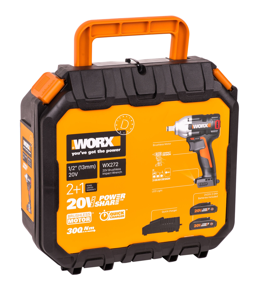 Гайковерт аккумуляторный WORX WX272