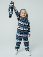 Комбинезон флисовый с карманами и съемным капюшоном "Лапландия"