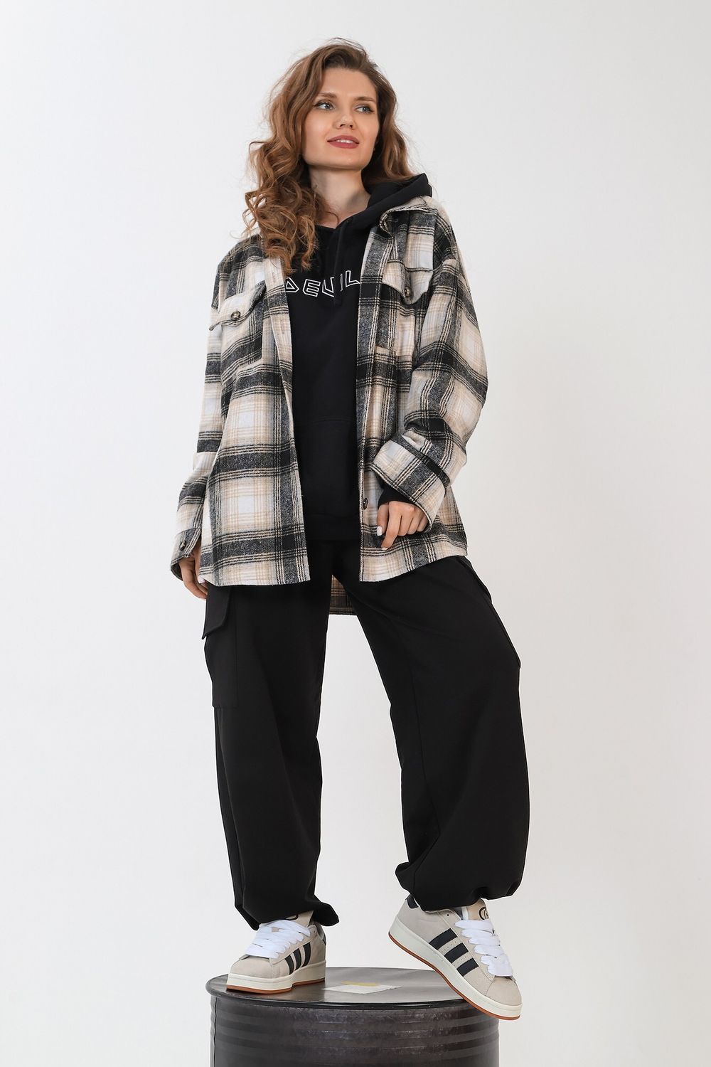 Рубашка женская Квадро-3 Виотекс КОРИЧНЕВЫЙ