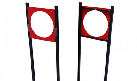 Мишень на стойках круглая для выполнения испытания (бетонируемая)