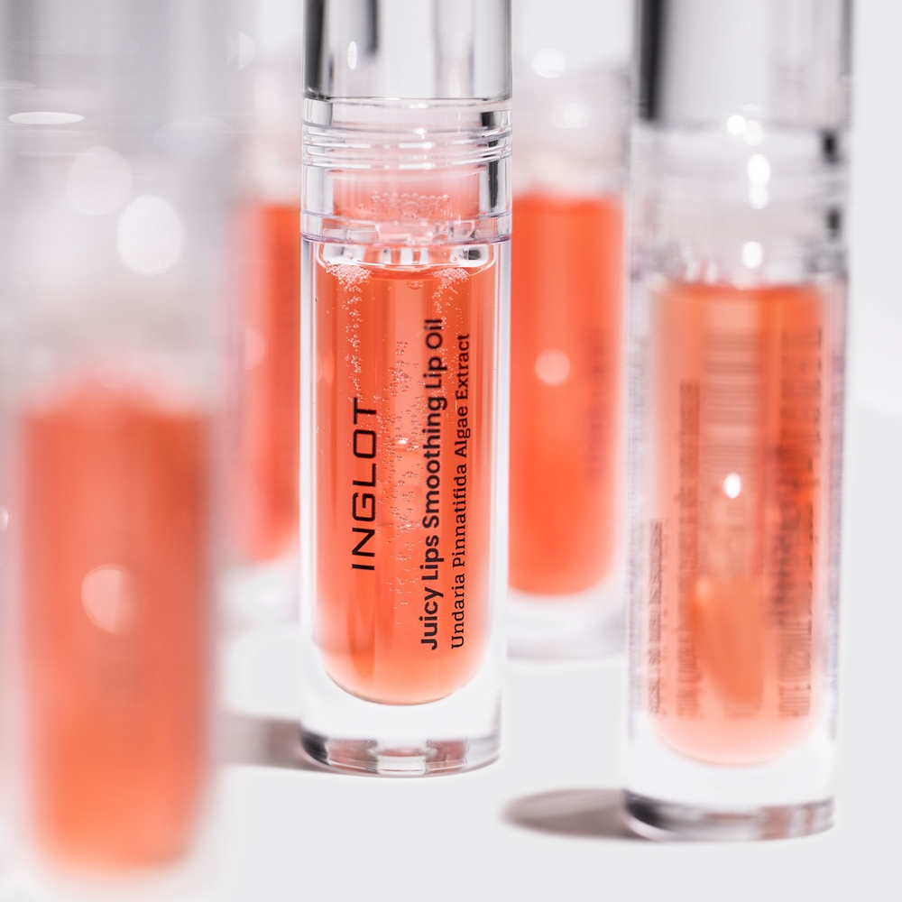 Inglot Juicy Lips Smoothing Lip Oil - Блеск для губ: олейк навильжающий до уст оттенок Sweet Orange, 4 ml