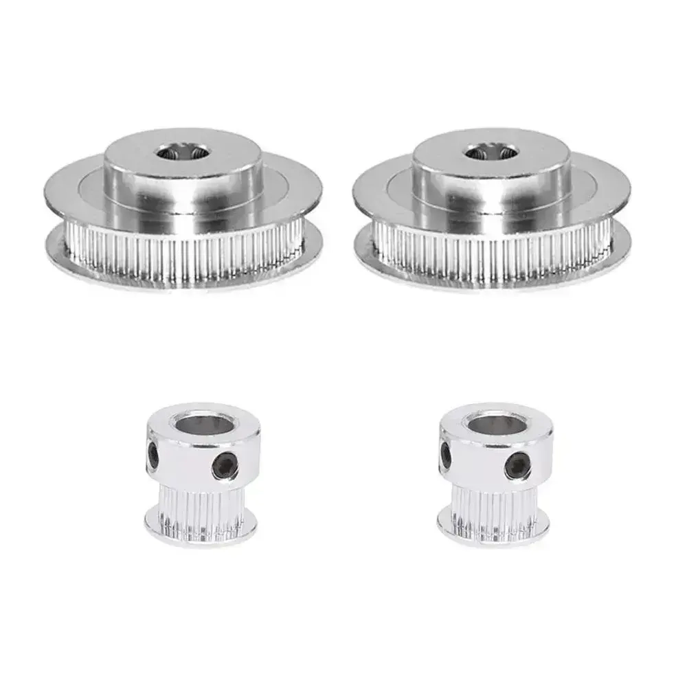 Синхронное колесо GT2, 20 и 60 зубьев, 8 мм, алюминиевый зубчатый шкив с 2 шт., шириной 200 мм, 6 мм, ремнем для фрезерного станка